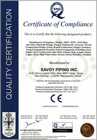 PED-97/23/EC Certificate
